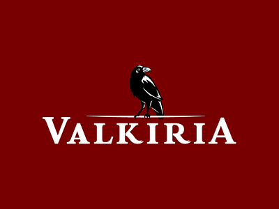 Valkiria beer bird brewing logo