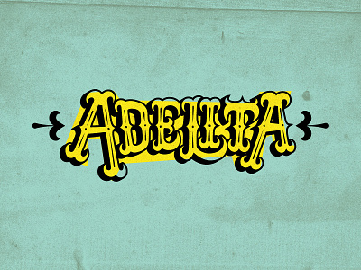 Adelita Mexican food food logo mexican type