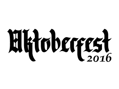 Oktoberfest 2016 beer lettering logo oktoberfest