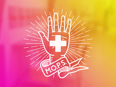 Maple Overdose Prevention Site (M.O.P.S.) Logo branding logo vancouver vector