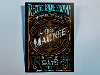 The Matinee record release party poster