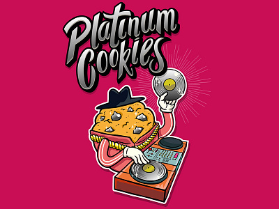 Platinum Cookies cannabis illustration illustrator ink weed