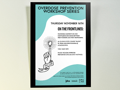 OPS LAB Overdose Prevention Workshop Series branding dtes logo ops vancouver vector