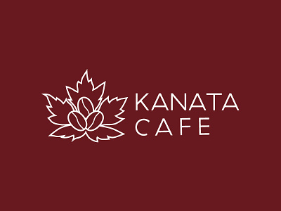Kanata Cafe brand branding cafe canada coffee design japan logo vector
