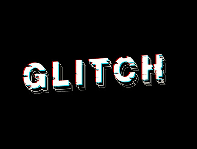 GLITCH EFFECT | SIMPLE DESIGN | PHOTOSHOP 3d animation branding glitch graphic design logo motion graphics simple design] ui vector art