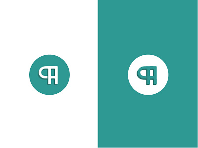 Pilcrow Logo Concept logo logo design modern pilcrow teal