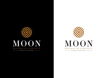 Moon Decorative Concrete Logo