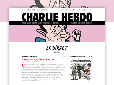 Charlie Hebdo design website