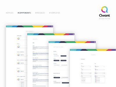 Components - Qwant design system design system interface product design search engine search engine optimization ui ux