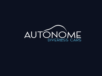 Autonomous car logo branding design graphic design illustration logo typography vector