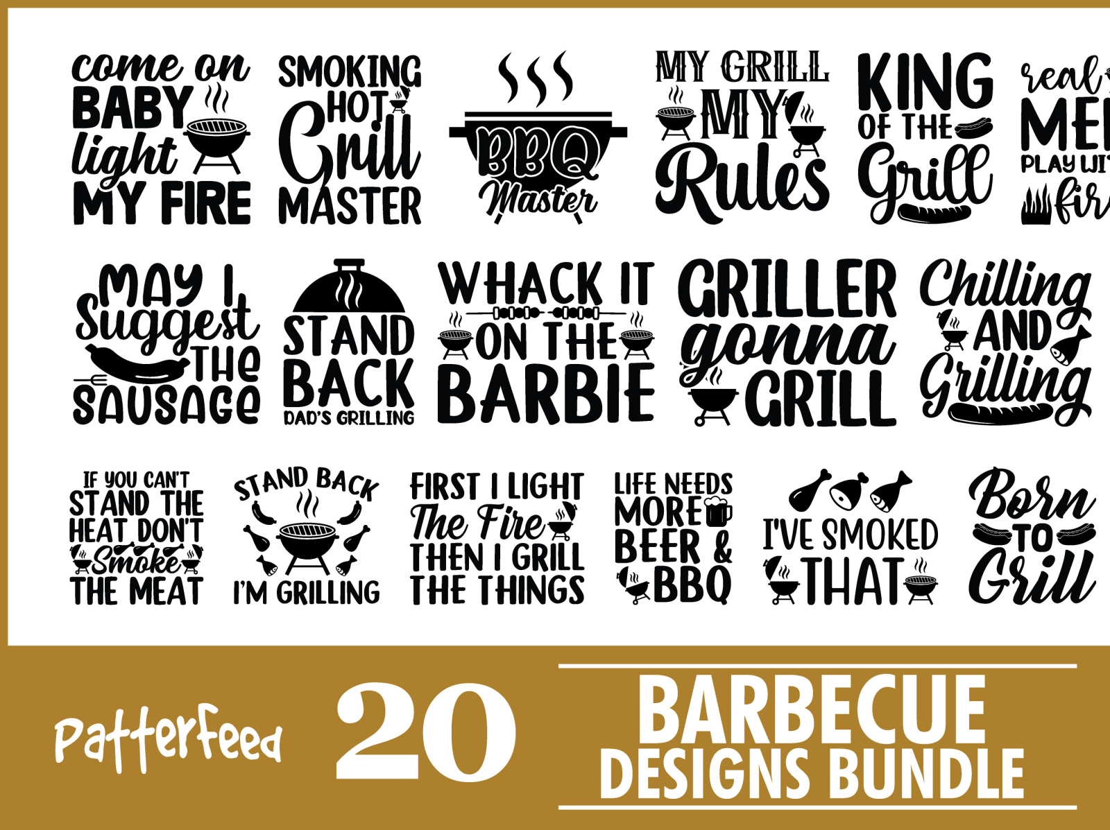 Barbecue SVG Designs Bundle by PatternFeed on Dribbble