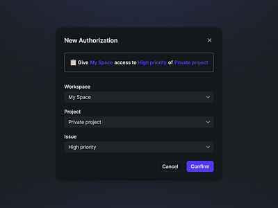 Authorization Modal of Product Management design graphic design modal ui ux web design