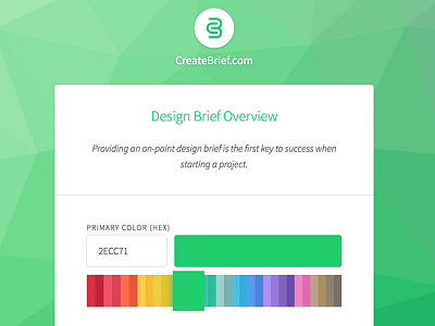 Color Picker V2 - CreateBrief.com app brand branding business design minimal new ui ux web