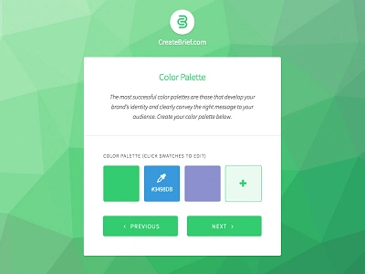 Create Brief Logo Color Picker V3 app branding interface web