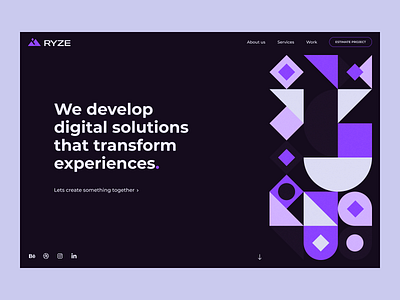 Ryze Solutions - Landing page