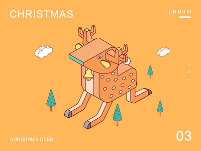 Christmas Deer christmas deer illustrations poker ps spades