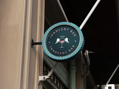 INNOCENT BAR || Logo for wine bar