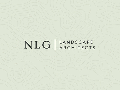NLG Logo architects branding color design green lawncare logo