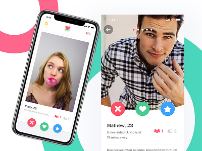 Lurx - It's a match application dating design experiences interactive interface invite love match ui user ux
