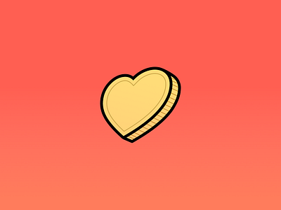 💛💰💯 10er coin heart logo