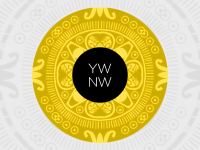 YES WAY NO WAY logo aztec blog circle logo tumblr yellow yes way no way
