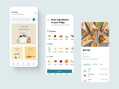 Fridge — Recipes App UX & UI Case Study