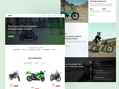 WHEEL — eBike Store design minimal ui ui design user interface website