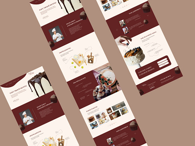 Landing page "YOUR DREAM CAKE" design landing ui ux webdesign