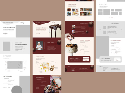 Landing page "YOUR DREAM CAKE" design landing ui ux webdesign