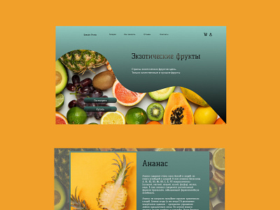 Exotic fruits concept design longread webdesign