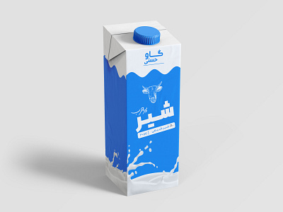 milk product lable design