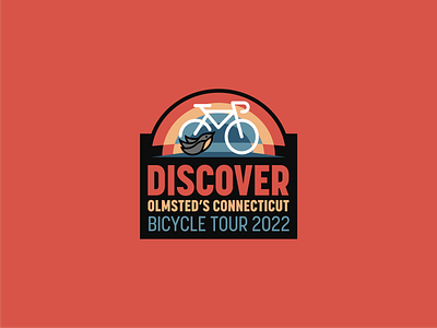 Discover Olmsted's CT Bike Tour 2022 logo brand design branding design graphic design identity logo logo design vector