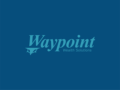 Waypoint Wealth Solutions logo brand design branding design graphic design identity logo logo design vector