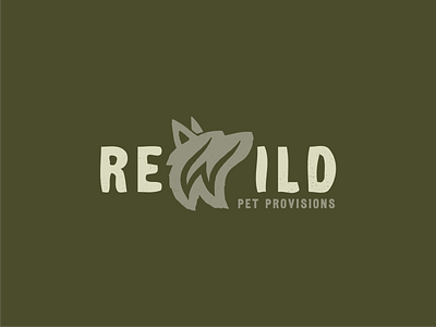 Rewild Pet Provisions logo brand design branding design graphic design identity logo logo design vector