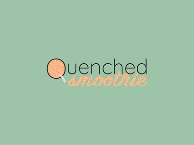 Quenched Smoothie logo brand design branding design graphic design identity logo logo design vector