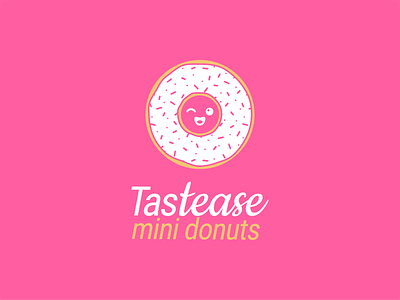Tastease Mini Donuts logo brand design branding design graphic design identity logo logo design vector