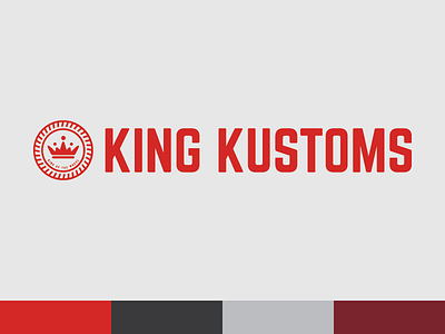 King Kustoms branding design logo