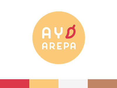 Ay Arepa logo branding design logo
