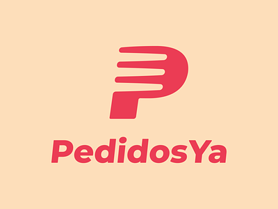 PedidosYa brand design branding design flat identity identity design logo logo design vector