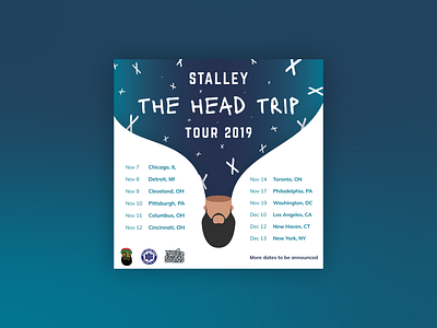 The Head Trip Tour flyer concert concert flyer concert poster design flyer flyer design music poster