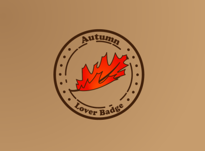 Dribble Weekly Warm Up : Seasonal Badge autumn badge branding design graphic design illustrator logo vector weekly warm up