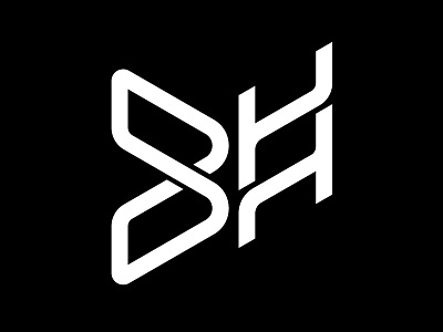 Logo Thingy b dna geometric h helix initial logo sound speed sport