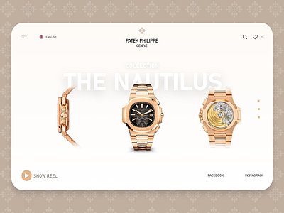 Patek Philippe Redesign Concept ! app branding flat graphic design minimal patek philippe typography ui ux wesite