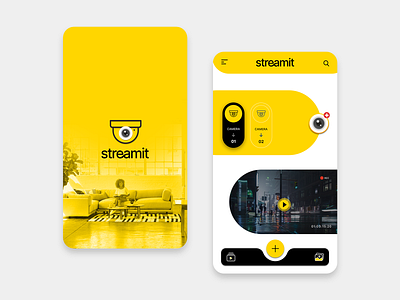 Streamit App app design flat minimal typography ui ux