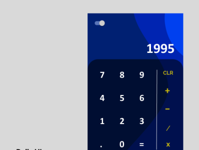 Calculator design by Elizabeth Ita on Dribbble
