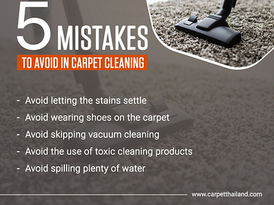 Five Mistakes to Avoid in Carpet Cleaning