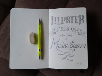 Hand drawin typography