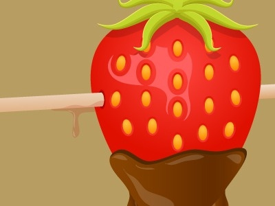 Euphoria chocolate illustrator strawberry wallpaper