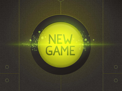New Game button new game photoshop