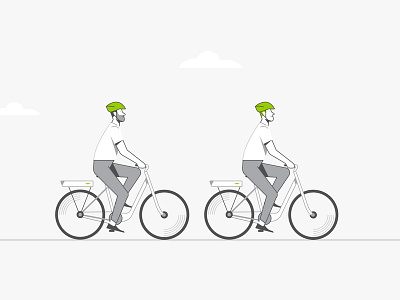 Bicycle motion animation bicycle illustration motion
